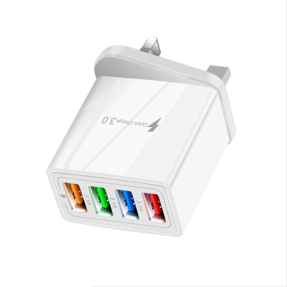 4-Port USB Fast Charger (5V 3A)