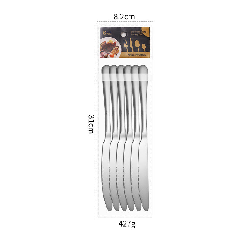 24-Piece Stainless Steel Cutlery Set (6 Place Settings)