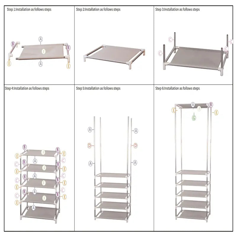Modern Floor-to-Ceiling Clothes Rack