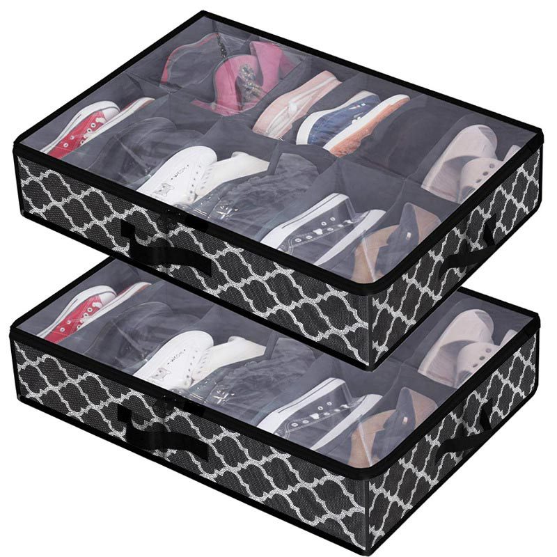 Shoe Organiser for Under-Bed Storage (tough non-woven fabric)