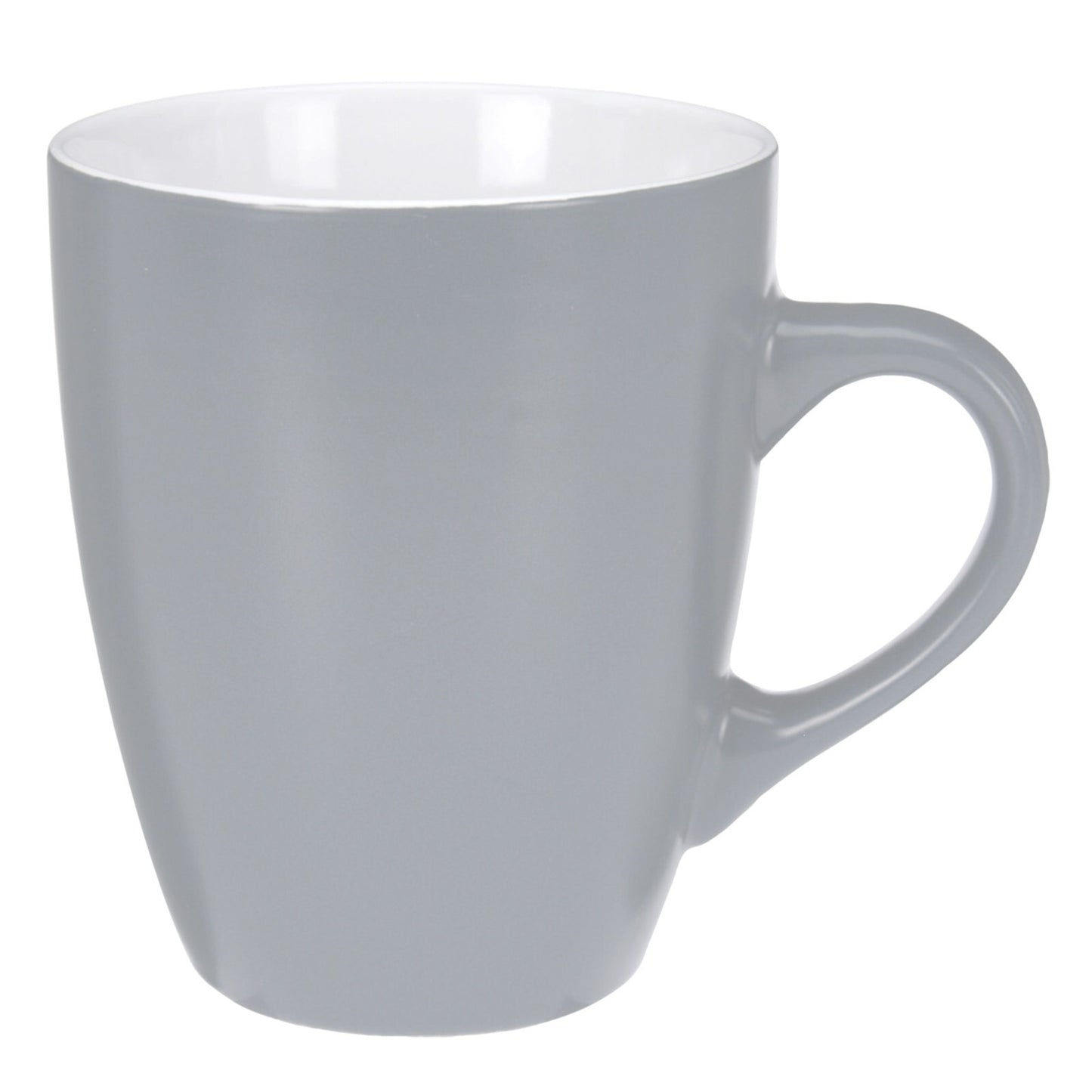 Vibrant Set of 4 Coloured Porcelain Stoneware Coffee Mugs - Perfect for Tea and Hot Drinks - 340ml Capacity