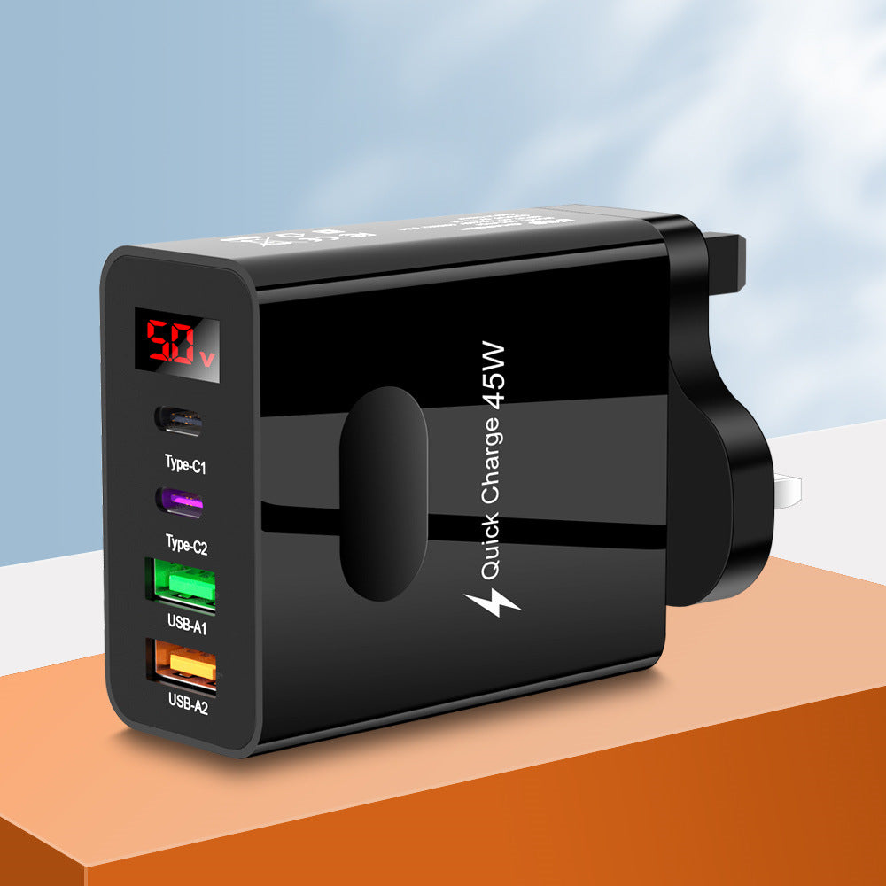 Dual USB-A & USB-C Charger