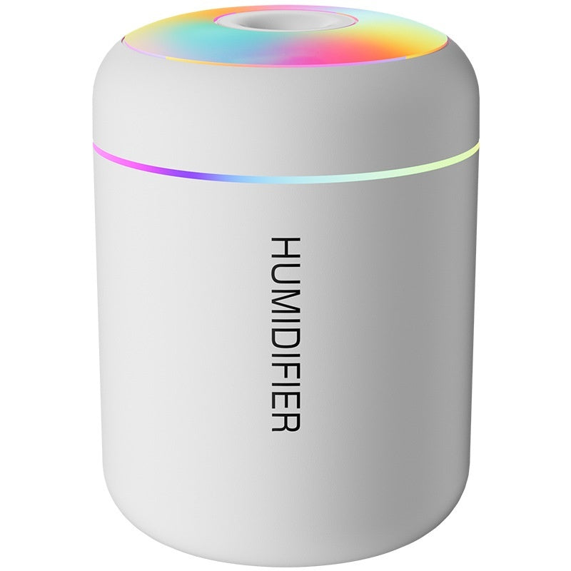 Small Seven-colour Ambience Light Desktop Mini Humidifier (USB)