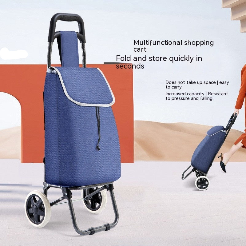 Foldable Shopping Trolley (“Your Arms Will Thank You” Cart)