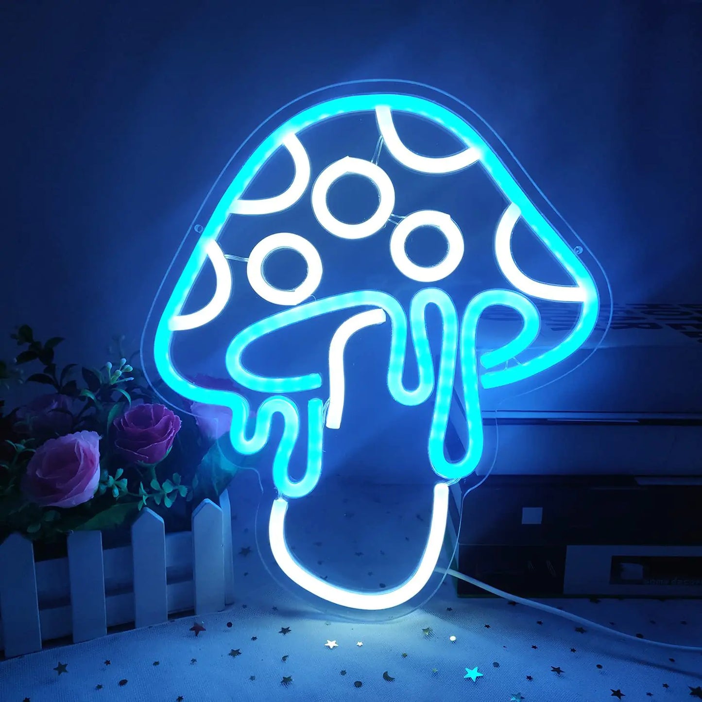 Neon Mushroom LED Sign (USB)