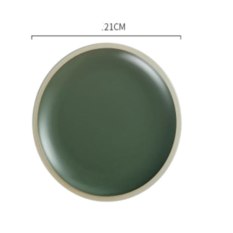 Morandi Matte Ceramic Dinner Plates