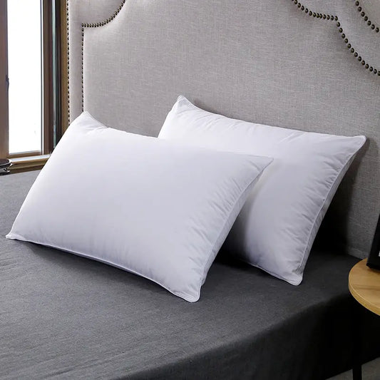 White Rectangle Pillow Insert - feather-velvet filling (one)