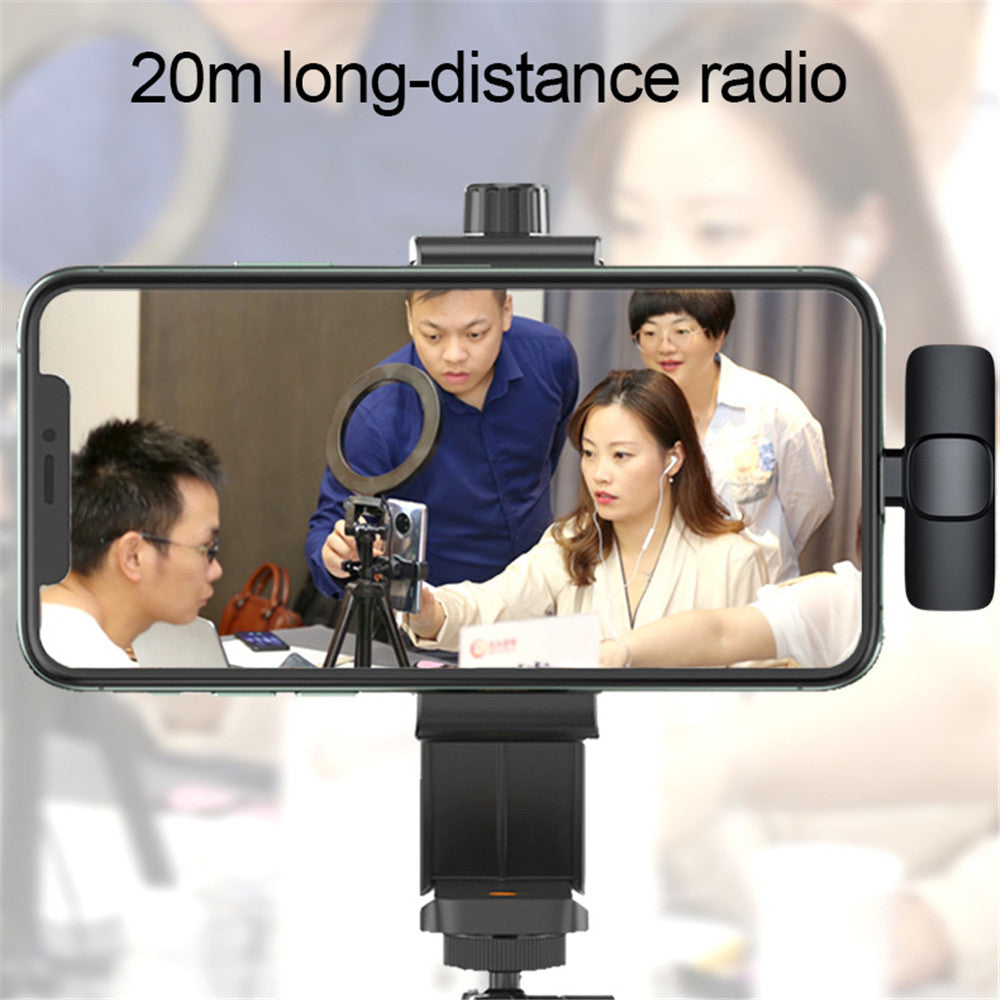 Wireless Lavalier Clip-On Microphone for iPhone, Android, Laptop (Lightning / USB-C)