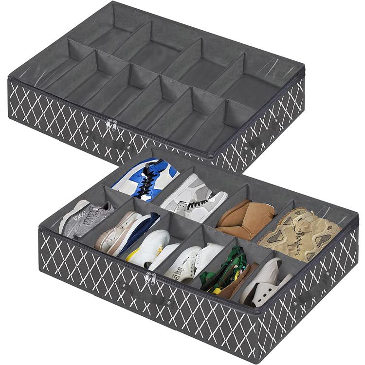 Shoe Organiser for Under-Bed Storage (tough non-woven fabric)