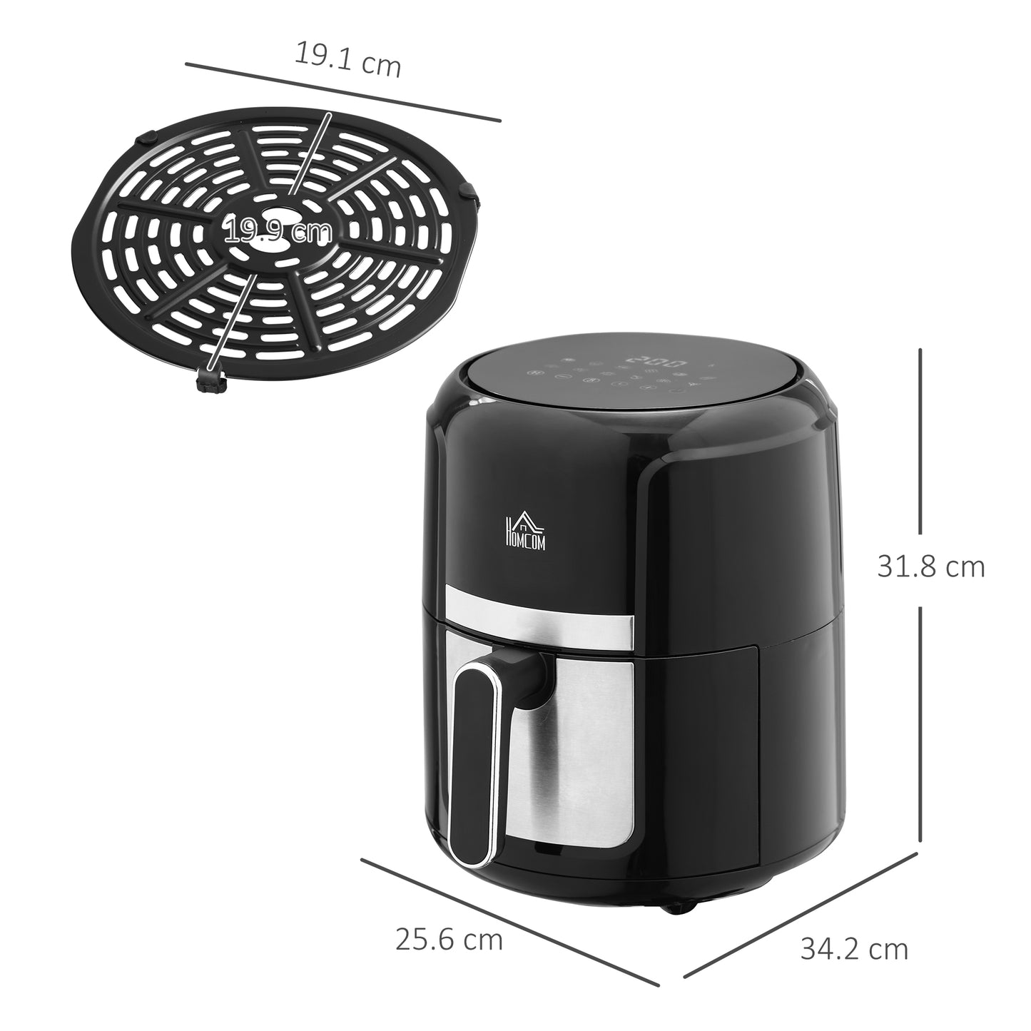 4L Digital Air Fryer – 1300W
