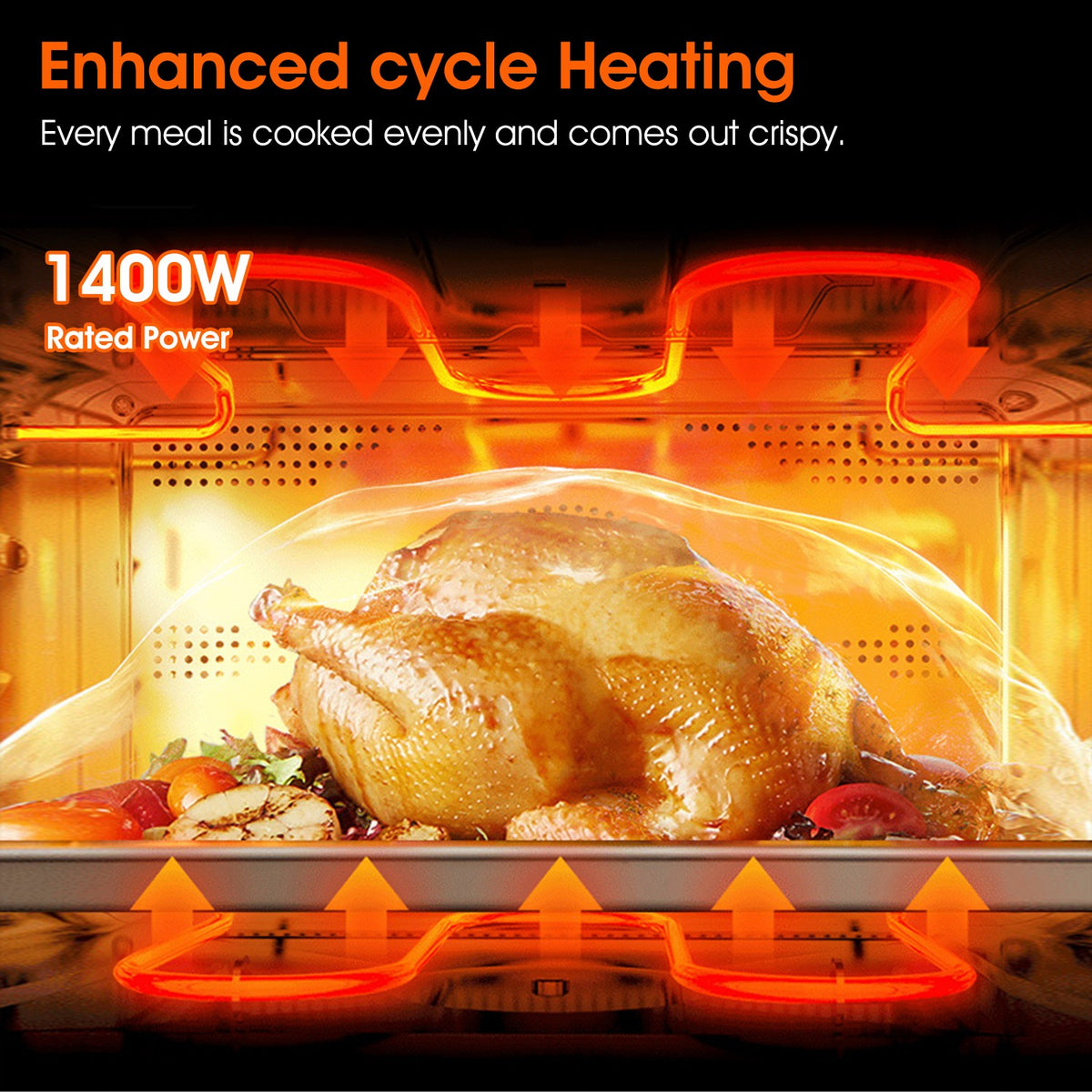 Air Fryer 6L Large Capacity Digital Touch Screen Mulitifunction Oil Free Frying