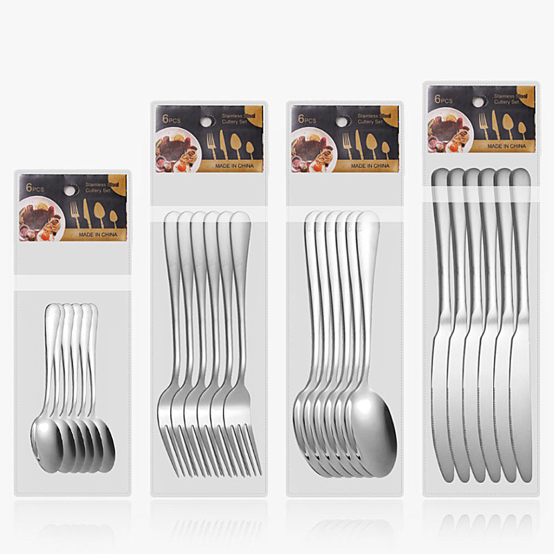24-Piece Stainless Steel Cutlery Set (6 Place Settings)