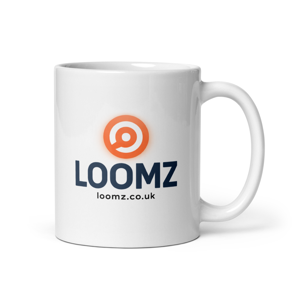 Loomz 11 oz White Glossy Mug