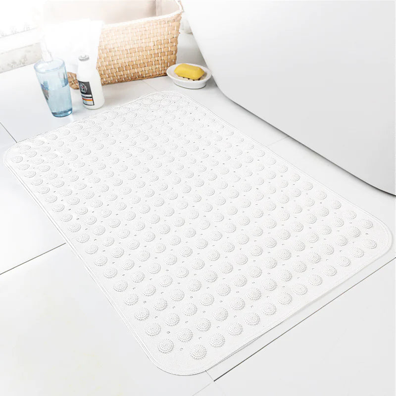 Large Non-Slip Bath Mat with Suction Cups (27.5x13.8 in)