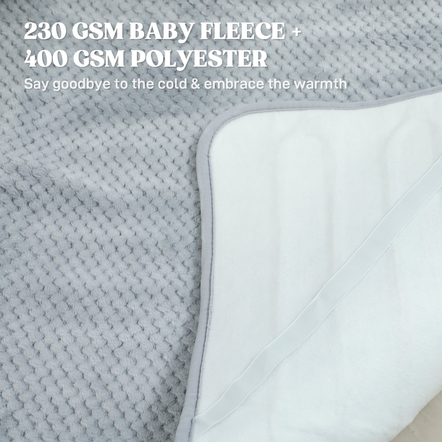 Heated Electric Blanket – 5 Heat Levels, 10h Timer