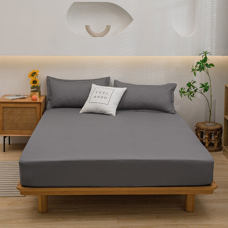 Solid Colour Fitted Bed Mattress Sheet