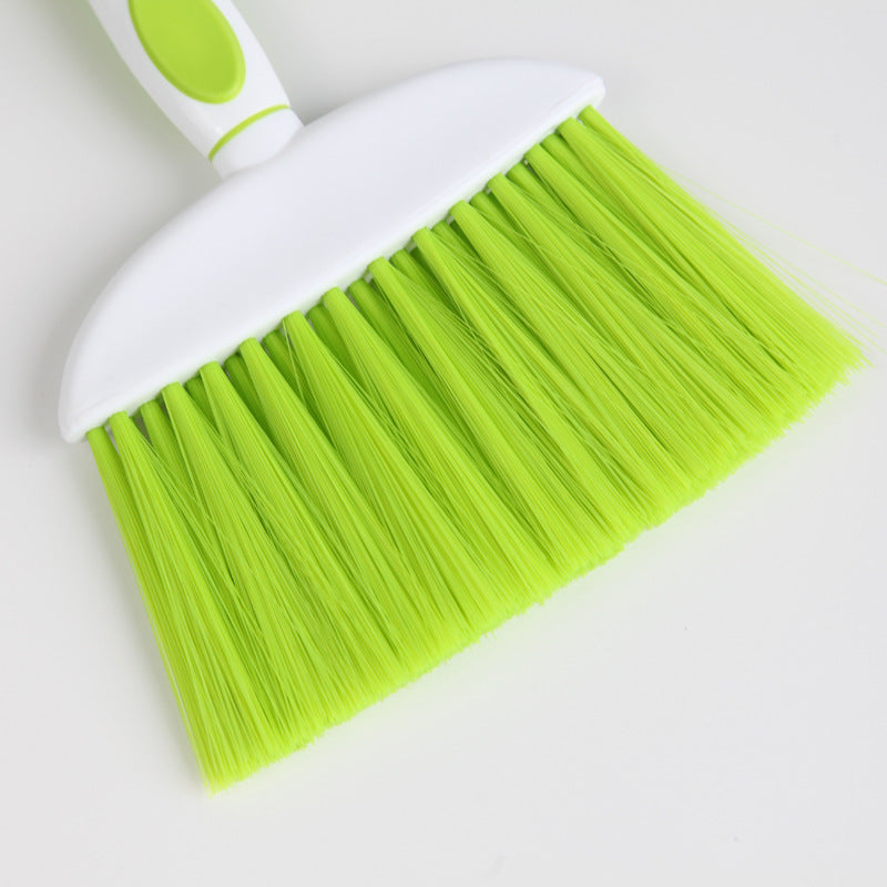 Plastic Dustpan and Brush Set - low, flat storage profile