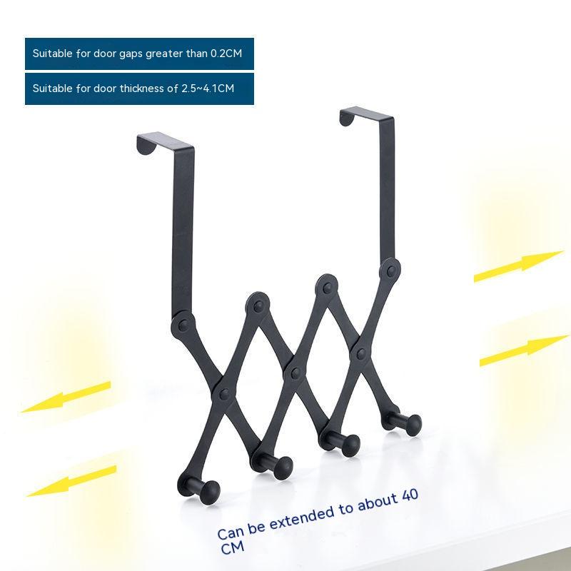 Retractable Stainless Steel Over-Door Hook Rack