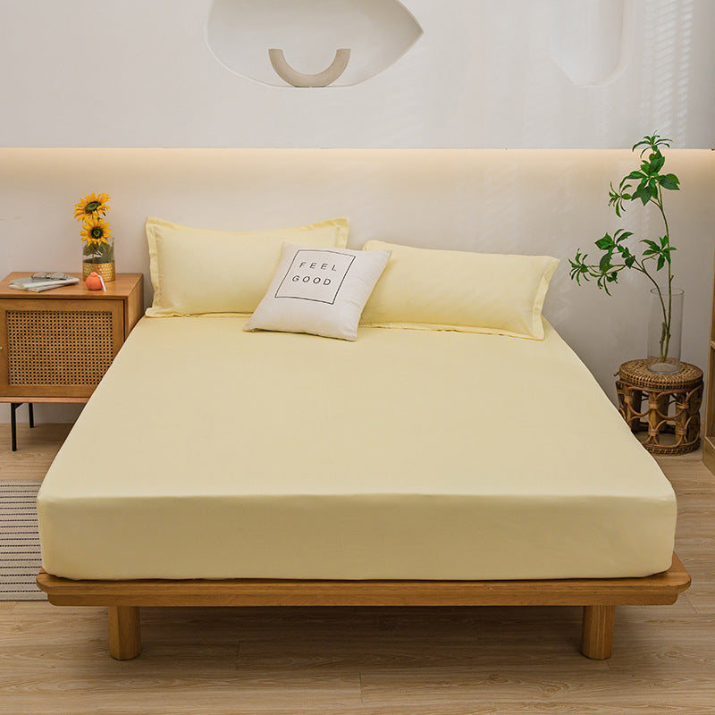 Solid Colour Fitted Bed Mattress Sheet