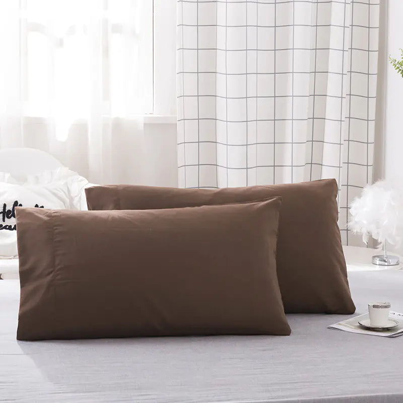 Solid Colour Pillowcase Set (2-Pack)