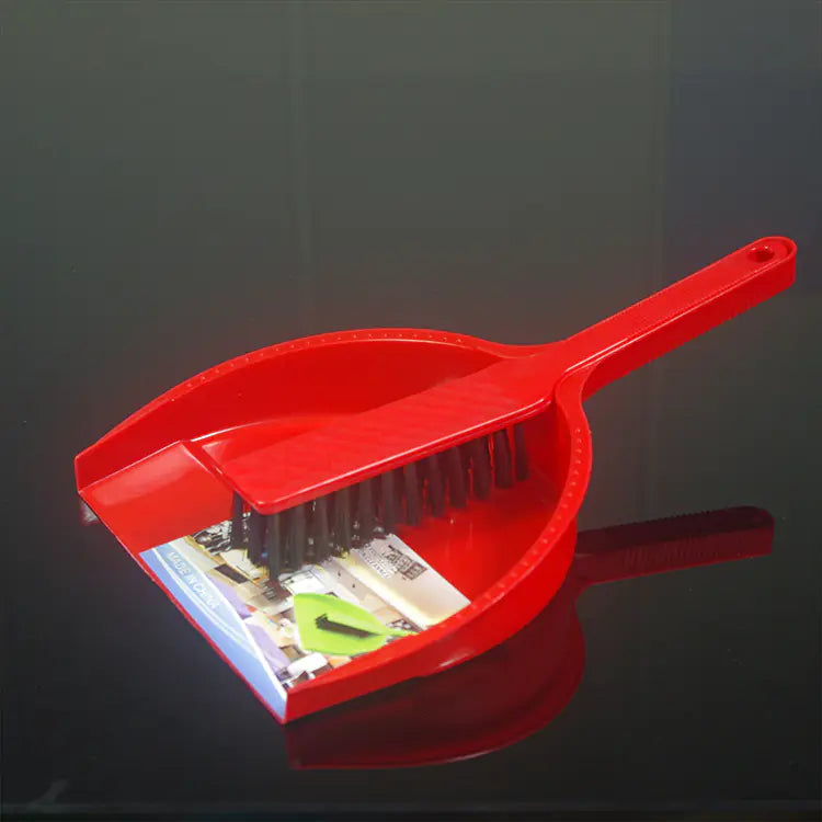 Plastic Dustpan and Brush Set