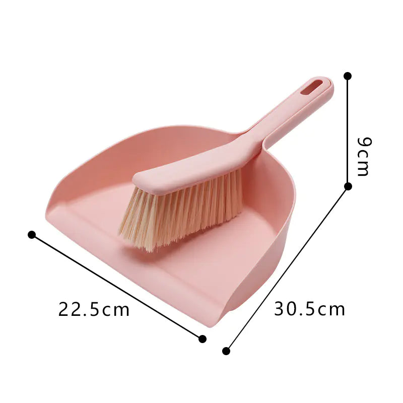 Plastic Dustpan and Brush Set
