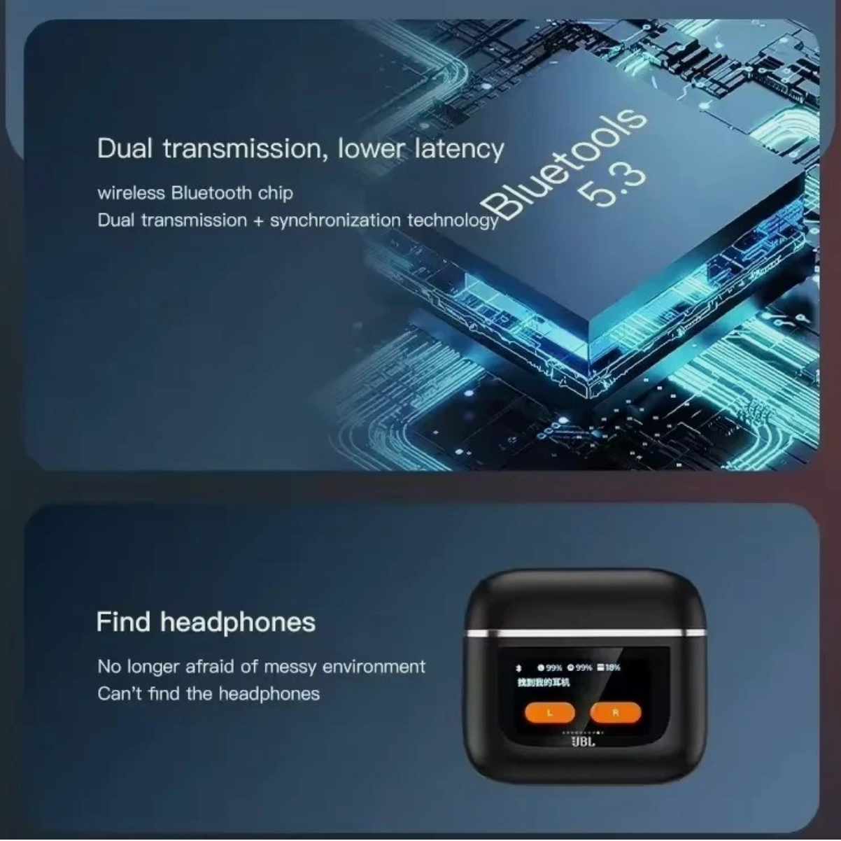 JBL Tour Pro 2 Wireless Earbuds with Smart Charging Case
