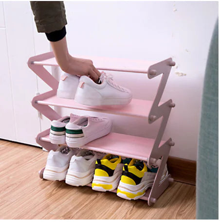 Z-Shaped Shoe Rack