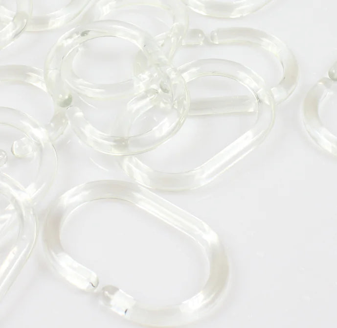 Transparent C-Type Shower Curtain Rings (Thrilling, We Know)