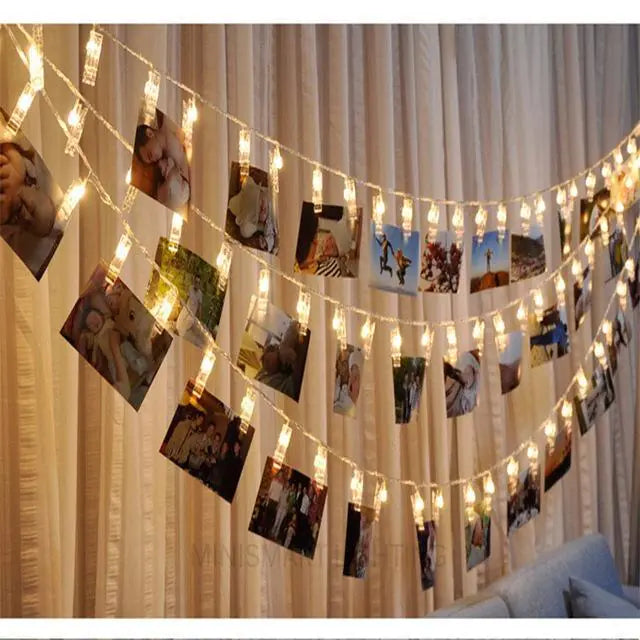 LED Photo Clip String Lights (Battery Powered)