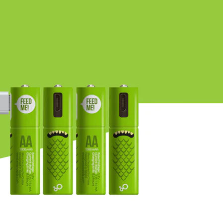 USB Rechargeable AA Batteries (Pack of 4)