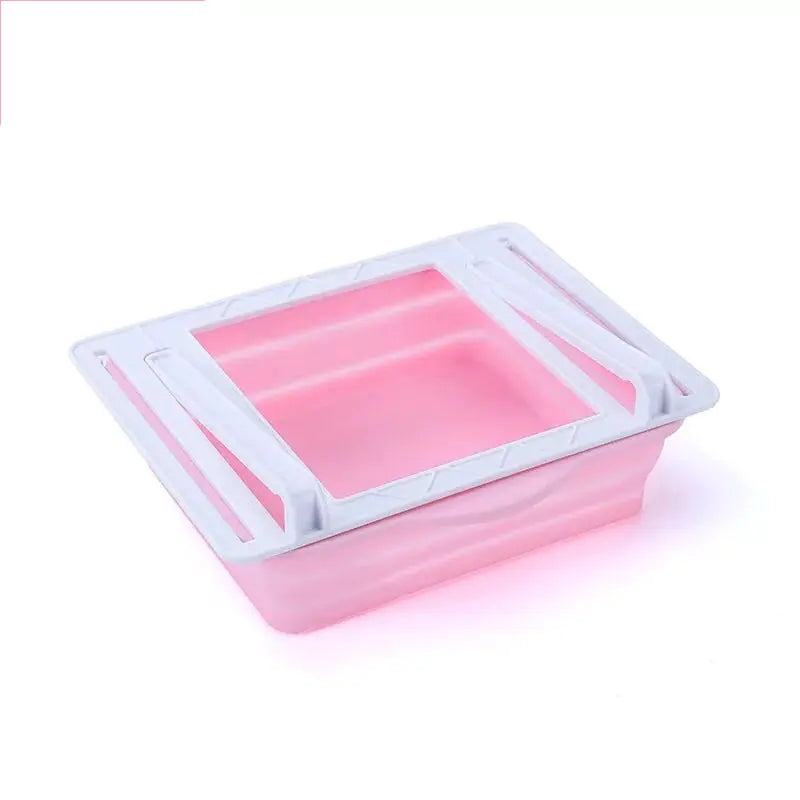 Fridge Organizer with Foldable Storage Boxes (Transparent)