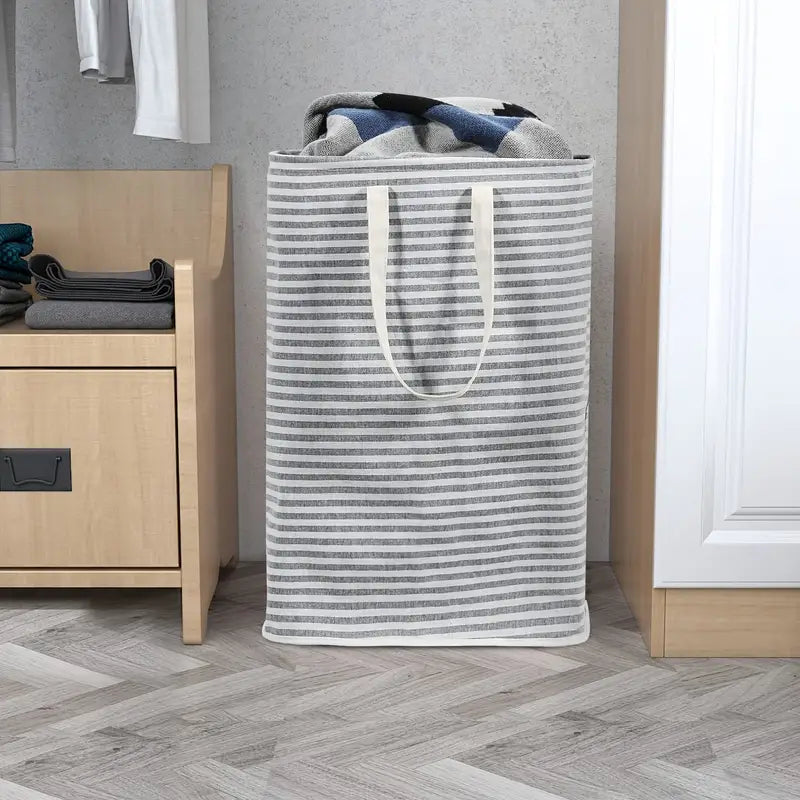72L Collapsible Laundry Hamper with Extended Handles