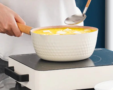 18cm Induction Saucepan with Lid and Non-Stick Coating