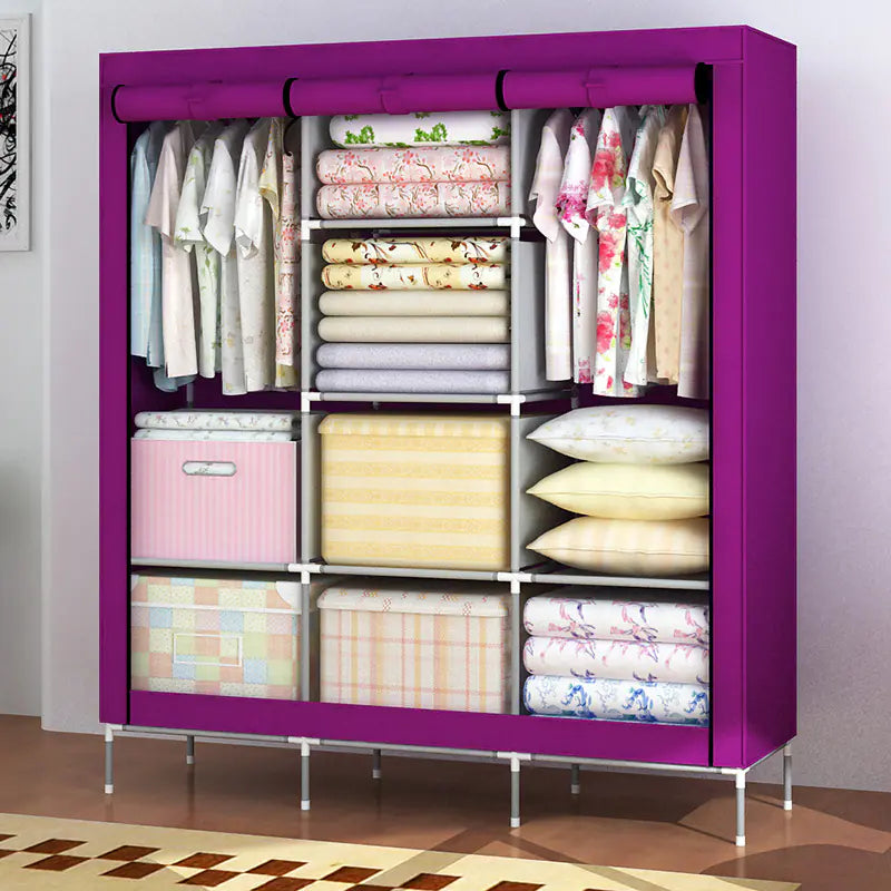 Easy-Assemble Wardrobe & Storage Cabinet (lightweight)