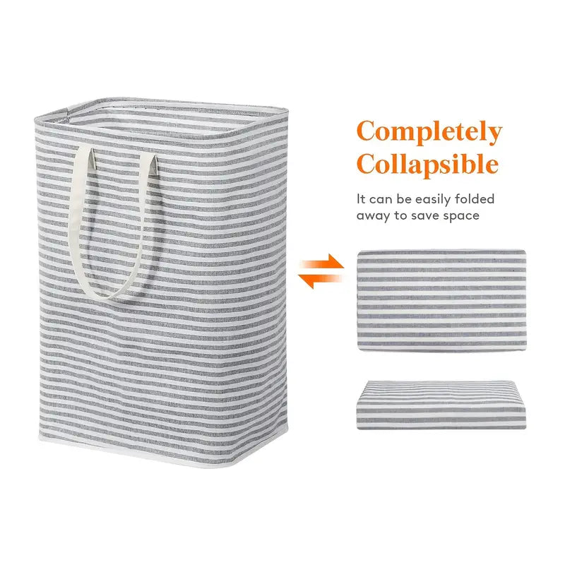 72L Collapsible Laundry Hamper with Extended Handles