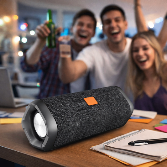 Fabric waterproof bluetooth speaker
