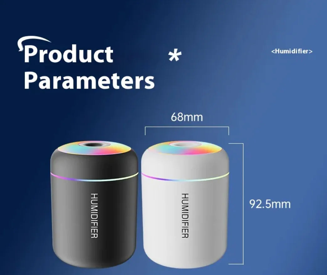 Mini Silent 7-Colour Ambient Light Humidifier