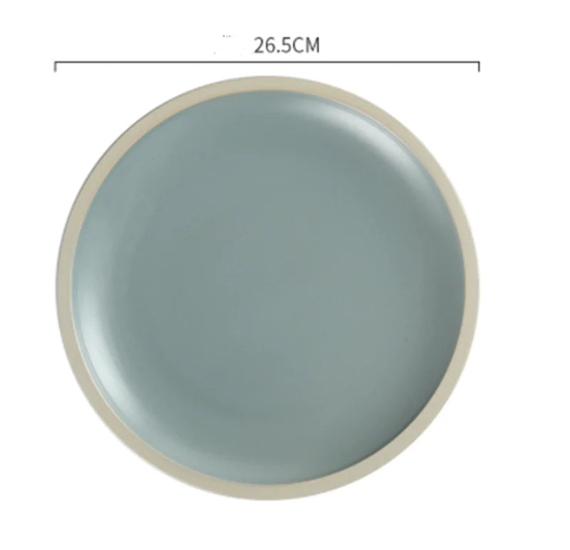 Morandi Matte Ceramic Dinner Plates