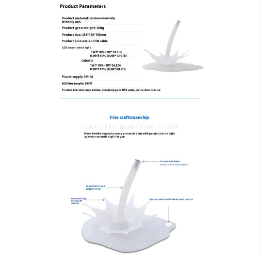 USB Rechargeable Touch Table Lamp