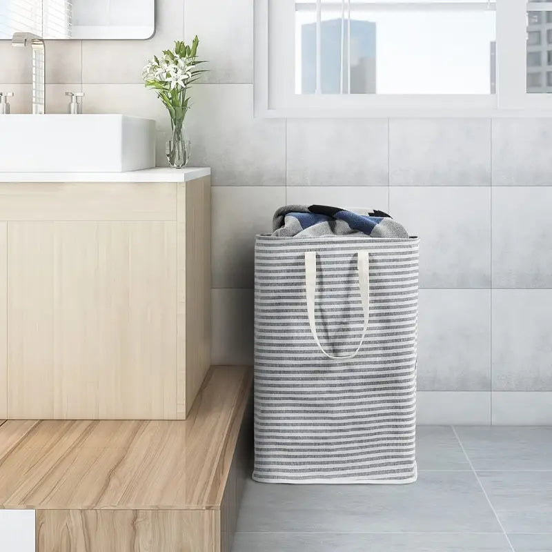 72L Collapsible Laundry Hamper with Extended Handles
