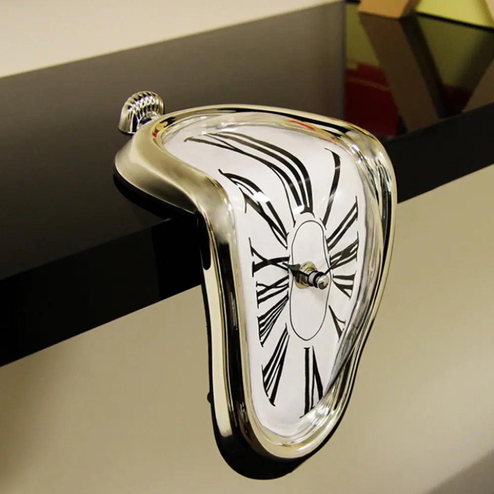 Surrealist Twisted Clock (Roman Numerals, Obviously)