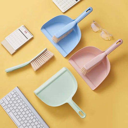 Plastic Dustpan and Brush Set
