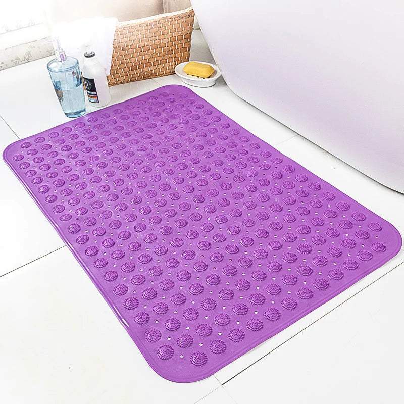 Large Non-Slip Bath Mat with Suction Cups (27.5x13.8 in)