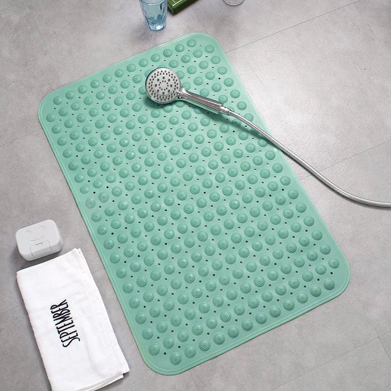 Large Non-Slip Bath Mat with Suction Cups (27.5x13.8 in)