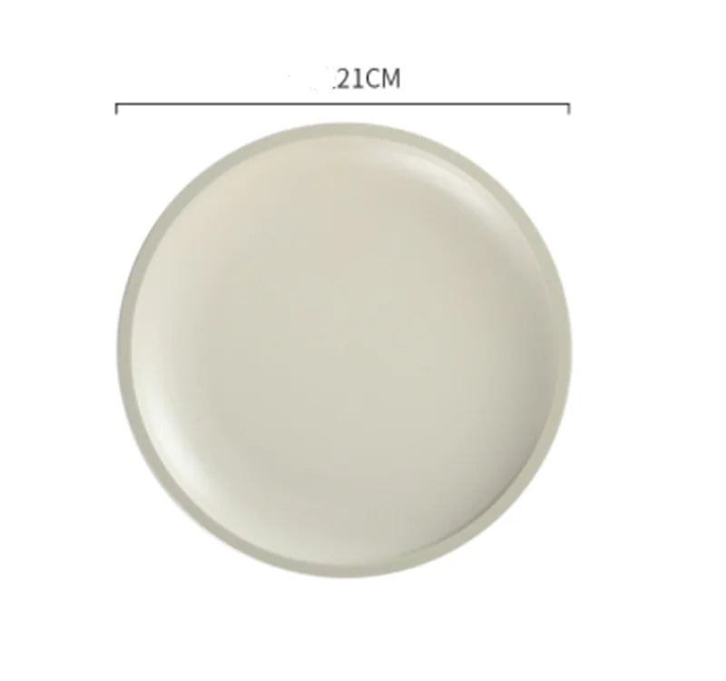 Morandi Matte Ceramic Dinner Plates